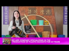 1L 2L 3L 4L 5L 10LC balde químico con tapa resistente a la corrosión grandes baldes redondos de plástico