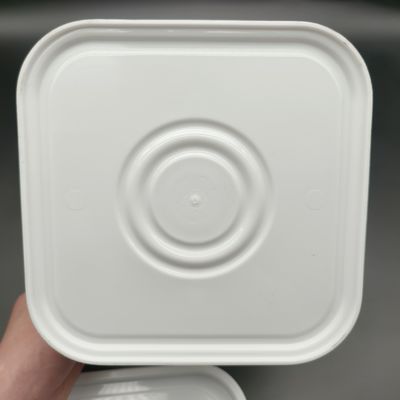 Resistencia a los productos químicos Airproof Bucket Cuadrado de plástico con tapa para soluciones de almacenamiento