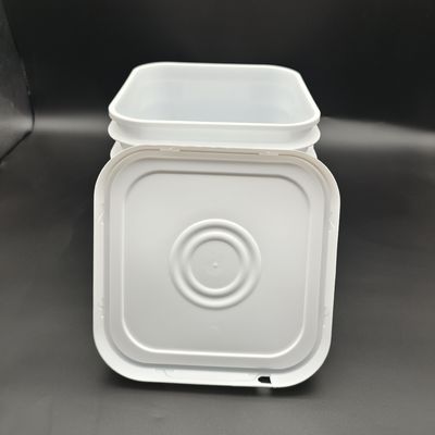 Resistencia a los productos químicos Airproof Bucket Cuadrado de plástico con tapa para soluciones de almacenamiento