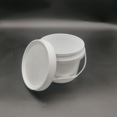 Cubo redondo de plástico de PP Cubo de polipropileno de 5 galones con mango de metal