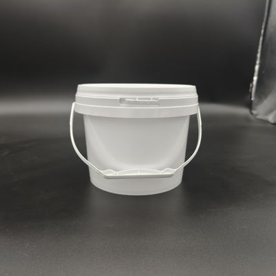 Cubo redondo de plástico de PP Cubo de polipropileno de 5 galones con mango de metal