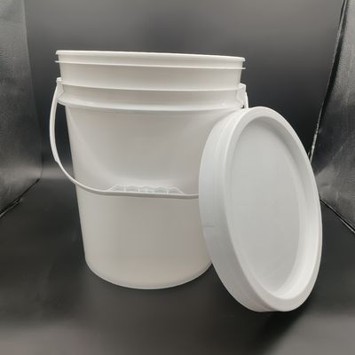 Cubo de pintura de plástico de 1 galón de grado alimentario 18L con mango