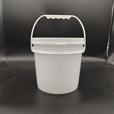 Cubo de plástico redondo de 20 litros reutilizable y apilable con tapa a prueba de fugas