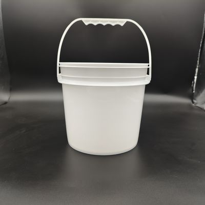 Manilla de plástico redondo cubo de plástico para el transporte de productos químicos