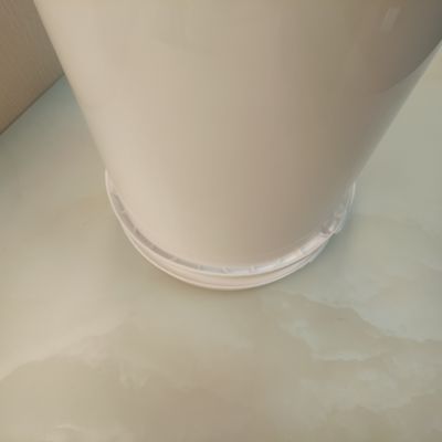 Alimentos de grado 5 galones de plástico baldes blancos con tapas apilables reciclables