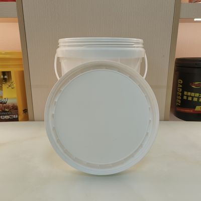 Baldes de plástico de logotipo personalizado reutilizables reciclables con asas