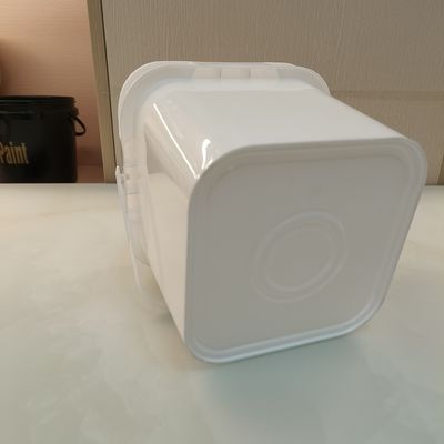 Cubo de plástico de polipropileno PP de 10 litros cuadrados con tapa no tóxica