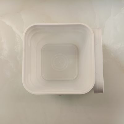 ODM OEM cubos de plástico de 10 litros cuadrados con asas resistentes a los productos químicos
