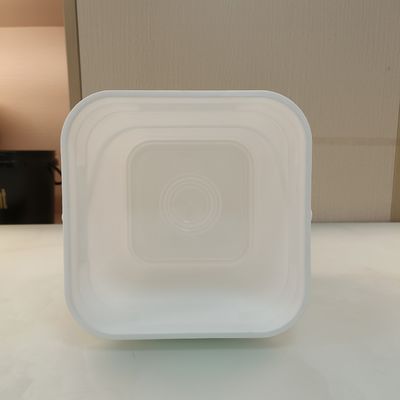 Cubo de plástico de polipropileno PP de 10 litros cuadrados con tapa no tóxica