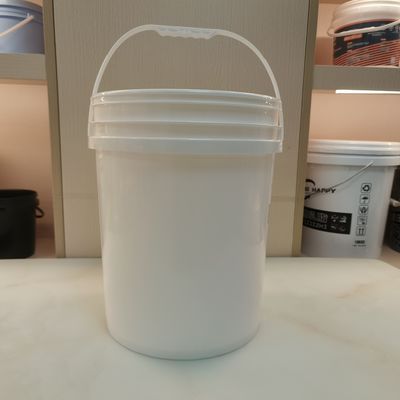 Impresión de pantalla de plástico redondo con tapa de sello de 20 litros