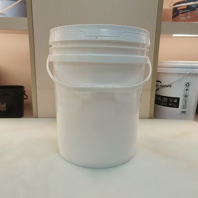 Cubo de plástico de polipropileno 5 galones baldes con ácidos de tapa Resistencia química