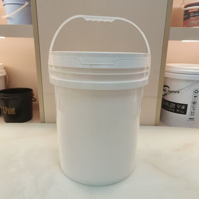 Cubo de plástico de polipropileno 5 galones baldes con ácidos de tapa Resistencia química