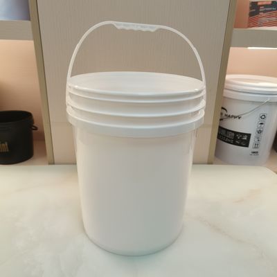 Agricultura Material de PP Cubo de plástico de 25 litros con tapa apilada