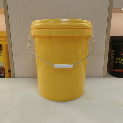 18L 4,8 galones 5 galones pintura plástica cubo amarillo resistente a altas temperaturas
