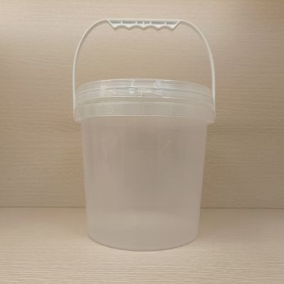 Políetileno Polipropileno plástico transparente baldes de bebidas resistentes a la corrosión