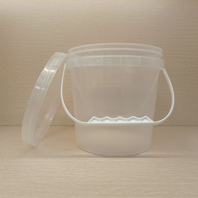 Políetileno Polipropileno plástico transparente baldes de bebidas resistentes a la corrosión