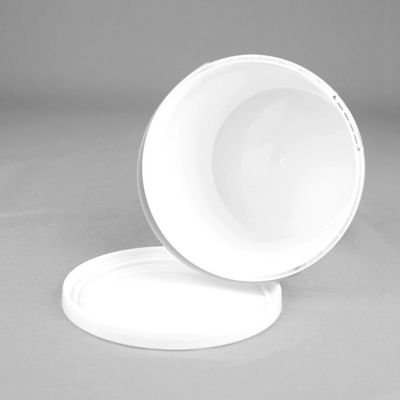 OEM ODM 1-25 litros de baldes de almacenamiento de alimentos blancos con tornillo en las tapas