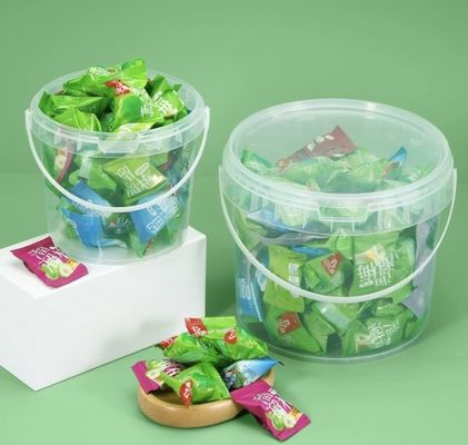 Cocina 20l cucharón de plástico blanco con tapa apilada