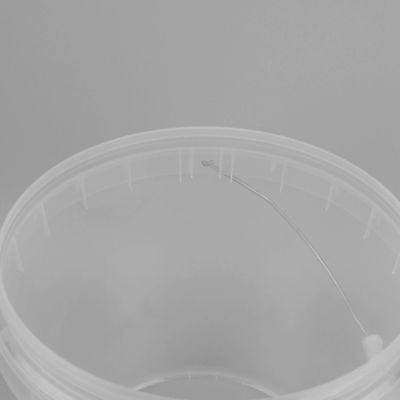 ISO9001 20 l de plástico transparente cubo con aplicación de transferencia térmica
