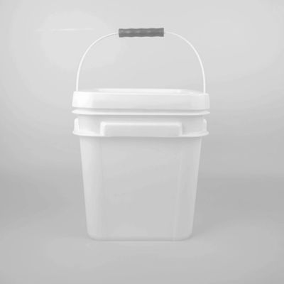 1L 2L 3L 4L 5L Cubo de transporte de manija de metal blanco de grado alimenticio