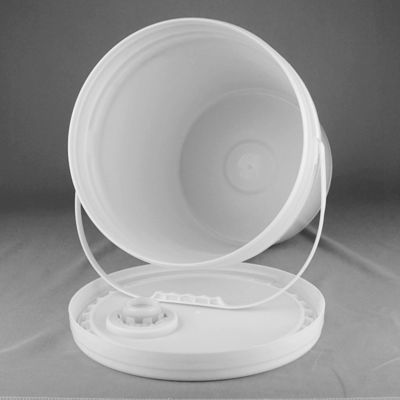 20 litros de cubo de lubricante blanco con mango de metal OEM ODM