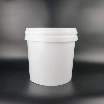 Cubo de aceite de plástico reciclable y apilable de polietileno blanco cubo de 20 l