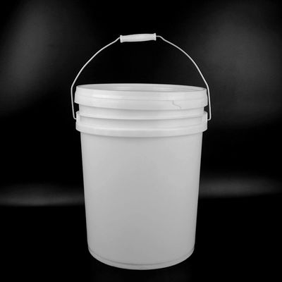 Cubo de aceite de plástico blanco a prueba de fugas con tapa resistente al calor