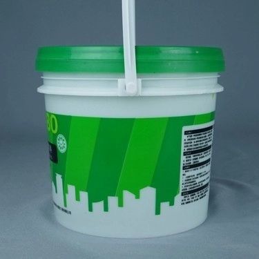 Cubo de pintura de plástico redondo de 18 l con mangos