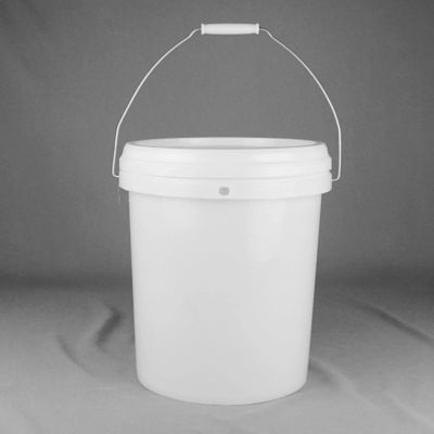 Embalaje líquido de estilo a prueba de fugas, cubos de pintura de plástico con tapa
