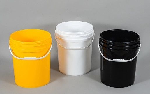 Baldes de plástico de 5 galones blancos libres de BPA con tapa para polvo químico