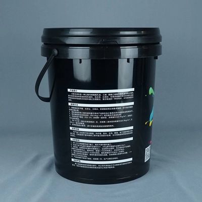 OEM ODM 5 galones baldes de plástico con tapas Negro 5 galones cubos
