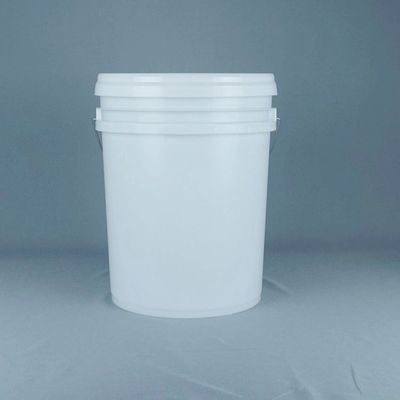 Baldes de plástico de 5 galones blancos libres de BPA con tapa para polvo químico