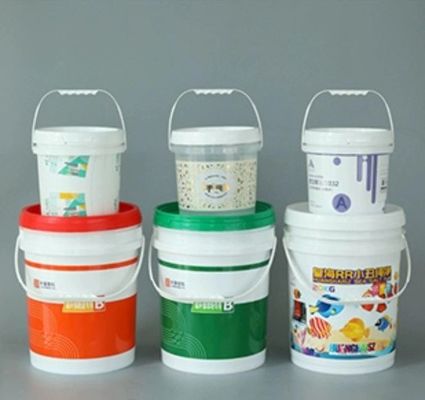 1-25L Capacidad de plástico redondo de abono de cubo con tapa