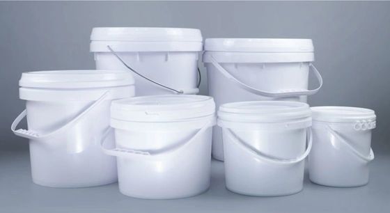 Cubo de juguete de plástico grande cubierto con tapa y mangos resistentes a la corrosión