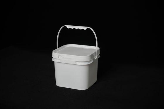 Cubo resistente a los impactos de grado alimenticio resistente a los productos químicos con tapa apilada