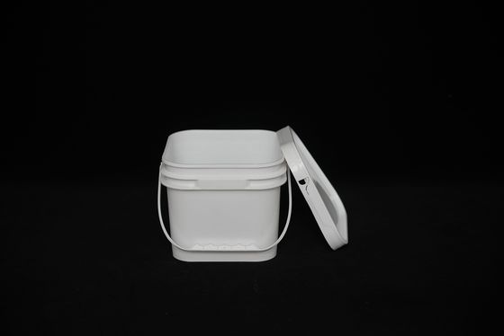 Cubo resistente a los impactos de grado alimenticio resistente a los productos químicos con tapa apilada
