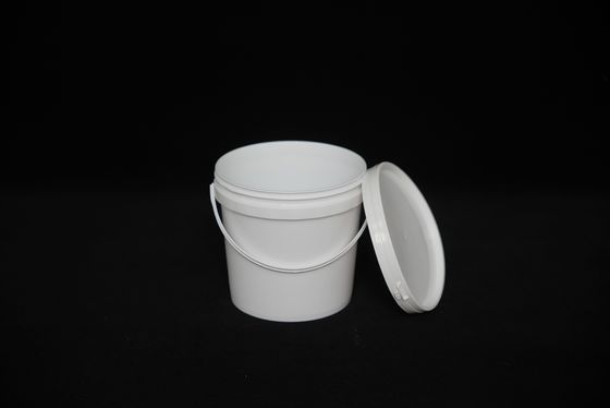 Baldes de plástico de calidad alimentaria para almacenamiento en congelador en blanco / otros colores