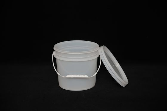 Cubo de plástico transparente personalizado con tapa para uso interior y exterior