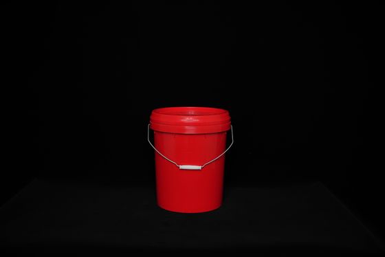 Cubo de plástico redondo con tapa de sello para aplicaciones de almacenamiento