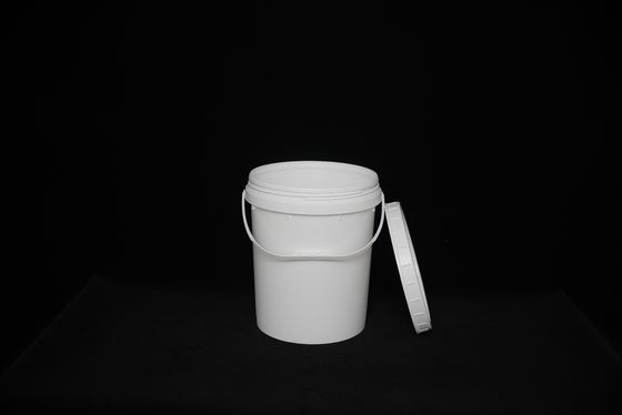 Cubo de plástico redondo con tapa de sello para aplicaciones de almacenamiento