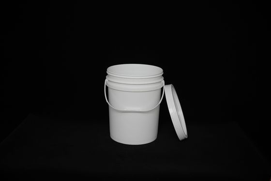 Cubo de plástico de 20 litros con tapa para almacenamiento polivalente