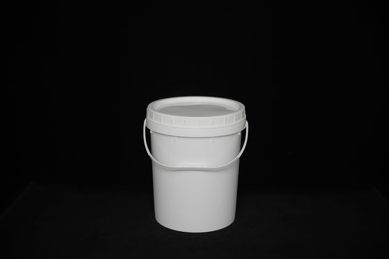 Calidad alimenticia Baldes de plástico de PP blanco redondo de forma cuadrada resistente a los rayos UV reciclable para almacenamiento seguro con impacto