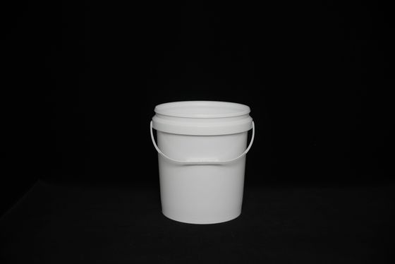 Calidad alimenticia Baldes de plástico de PP blanco redondo de forma cuadrada resistente a los rayos UV reciclable para almacenamiento seguro con impacto